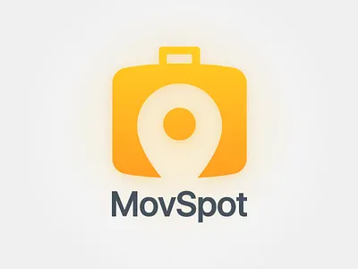 Movspot Logo brand style logo design combination movie app icon movie branding movie travel illustration phurshell design visual identity web application