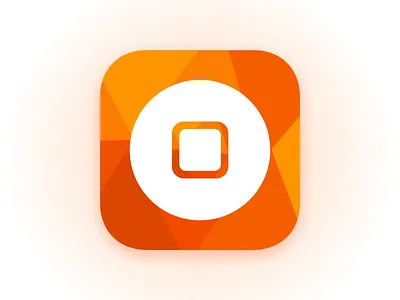 Logo for a Mobile Company app branding flat icon ios logo mobile orange