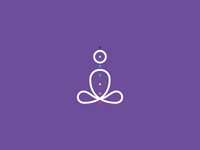 Infinite Ambience chakra line logo minimal yoga