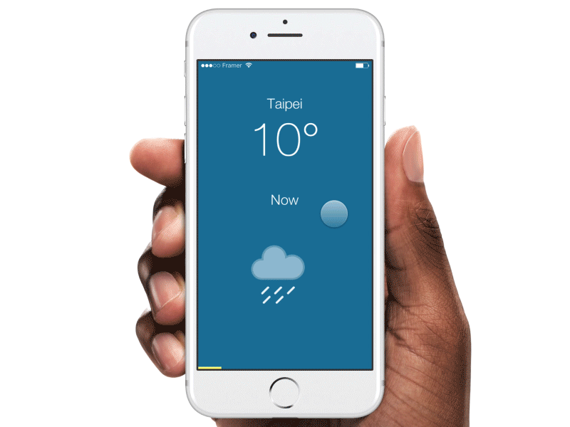 Example of Weather framer prototype