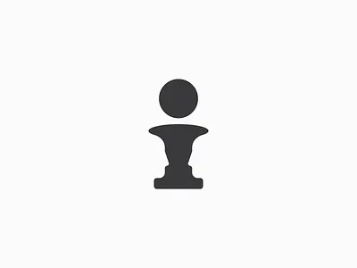 Interact Identity branding chess chess coin face identity logo mark negative space rubin vase