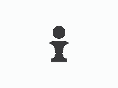 Interact Identity branding chess chess coin face identity logo mark negative space rubin vase