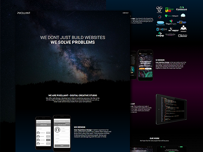 Pixellant new look for 2017 agency design landing page