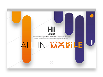 All In Mobile design key visual web website