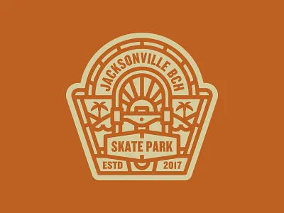 Badge badge illustration logo skate park skateboarding