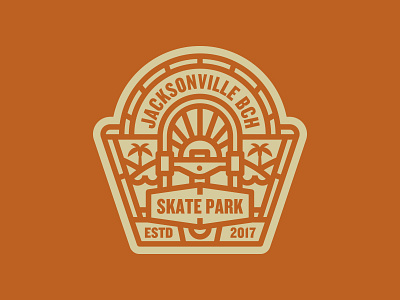 Badge badge illustration logo skate park skateboarding