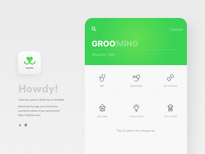 Tailslife advanced app forum icon interface pet search sketch tailslife ui ux