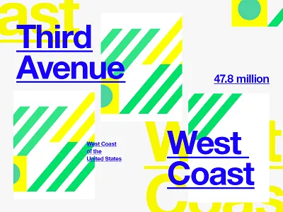 West Coast - Brand exploration brand branding color colour identity sport usa west coast