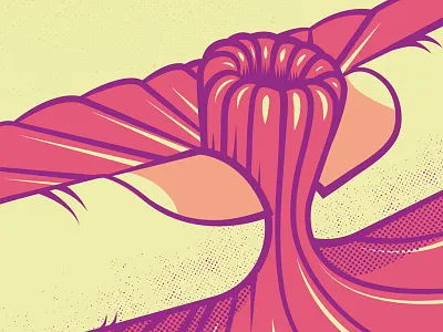 Spotlight fingers pink silscreen spot