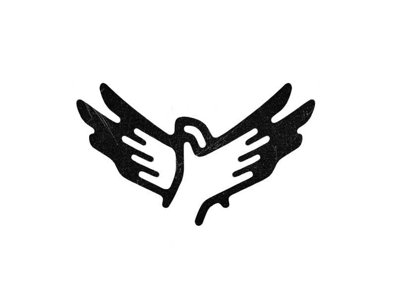 Pax gesture bird dove feather fly gesture hands pax peace wings