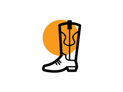 Cowboy Boot Icon boot icon icon design