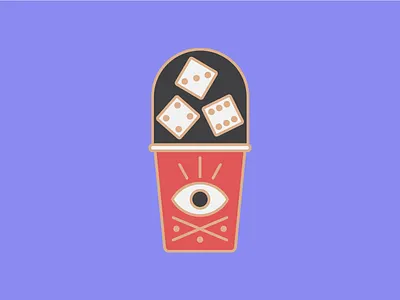 Yahtzee! 13 board games cult dice enamel pin eye lapel lucky pin yahtzee