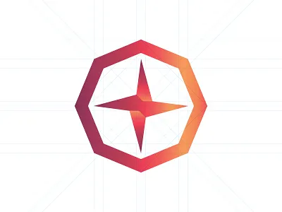 Geometric Compass compass geometric icon logo shape