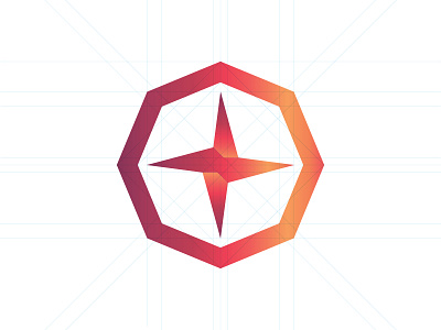 Geometric Compass compass geometric icon logo shape