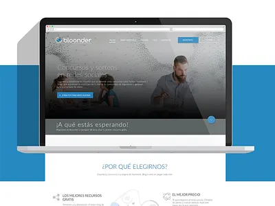 Bloonder Landing Page