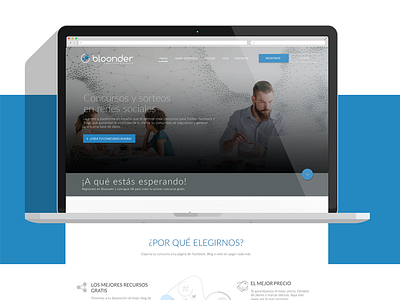 Bloonder Landing Page