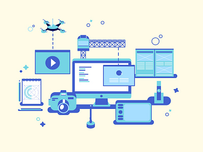 The Process animation color design flat illustration infographic isometric minimal motion saras uiux
