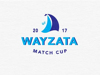 Wayzata Match Cup Logo illustration logo race sail sailboat