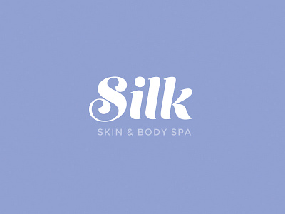 Silk Skin & Body Spa Logo beauty facial logo massage script skin spa typography