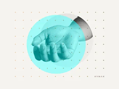 A Human Touch branding grid human overlay tech web