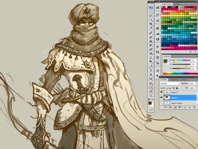 sketch character characterconcept fantasy gameart