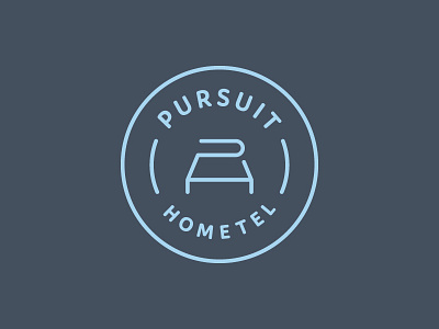 Pursuit Hometel Logo badge clean icon logo mark