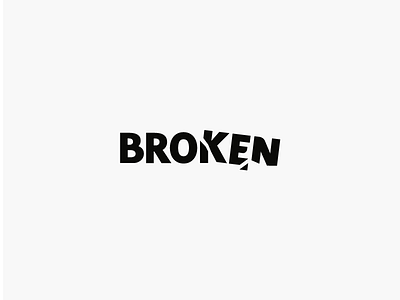 Clever Logo Broken Wordmark / Verbicons 2017 brake broken clever flat icon logos mark monogram simple typo verbicons