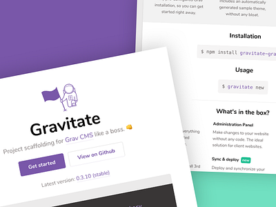 Gravitate cms getgrav github grav landing plugin