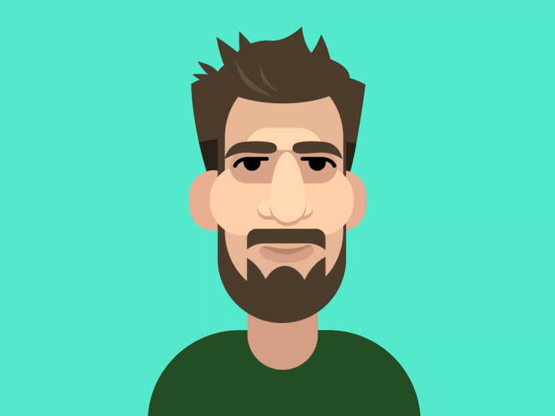 GassyMexican - Face Animation Rig Test 2d after effects character animation clean design flat motion graphics