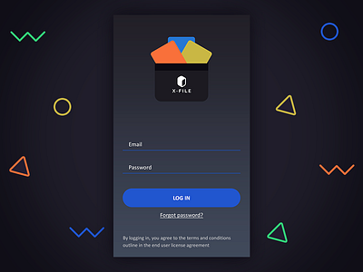 Daily UI #001 - Sign Up 001 challenge daily ui dailyui gradient ios iphone login login screen shapes sign up ui challenge