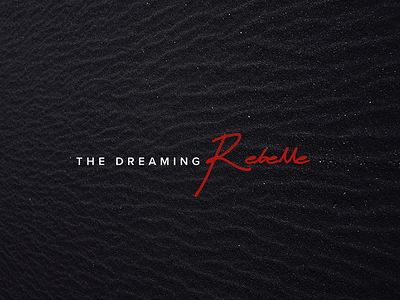 The Dreaming Rebelle | Logo Design hand drawn logo design script