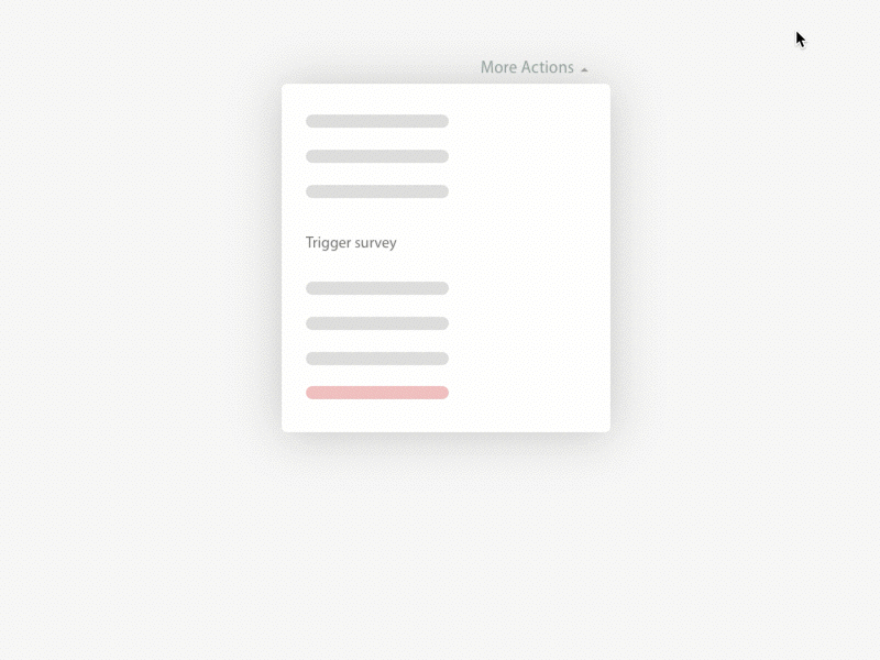 Dropdown animation dropdown gif helpdesk interaction principle quick satisfication survey trigger ux web