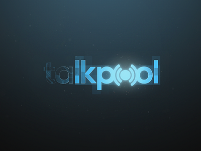 TalkPool - Styleframe animation glow logo particles styleframe