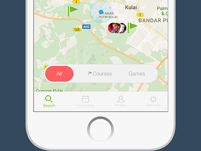 Location Based Social App Design activity location based meetup redesign social sports toggle ui ui design user experience ux ux design
