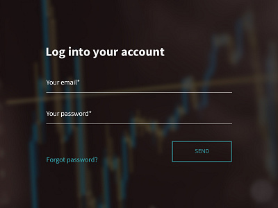 Login Screen chart art direction responsive design distinction traders trading ui web design web site contrast