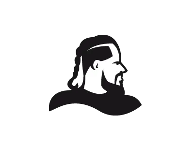 Aleks Kurdecha Logo sign beard man