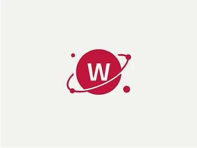 W. brand icon identity line logo logotype vector