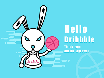 Hello Dribbble invitation invite， hello dribbble