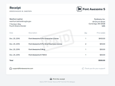 Font Awesome 5 Receipt awesome font font awesome font awesome 5 invoice order receipt