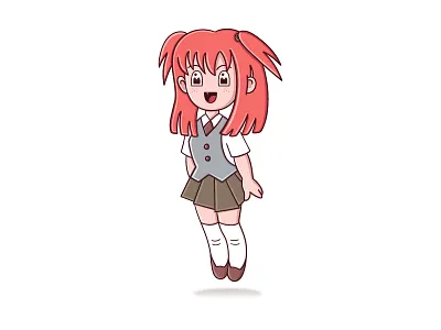 Crazy Little Red Head illustration little girl red head