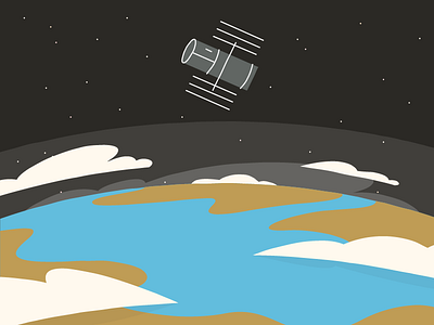 Hubble Styleframe 1 earth nasa space styleframe