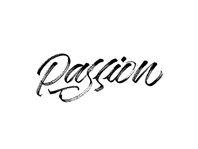 Passion brushtype calligraphy handlettering handmade handmadetype lettering logotype maker sketch tombow