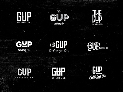 GUP brand branding catering concepts food identity logo presentation restaurant