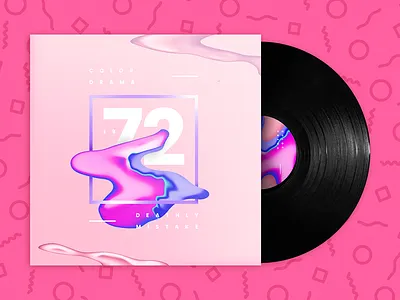 Color Drama 1972 - MIX Cover 2017 abstract art color cooool cover futuristic illustration music pink sexy wave