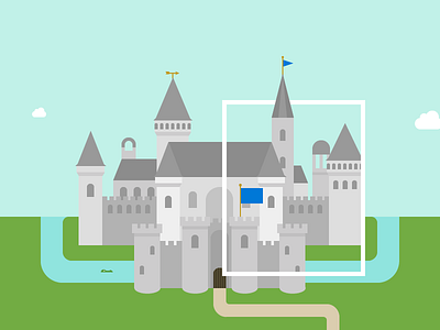 Wee castle castle illustration