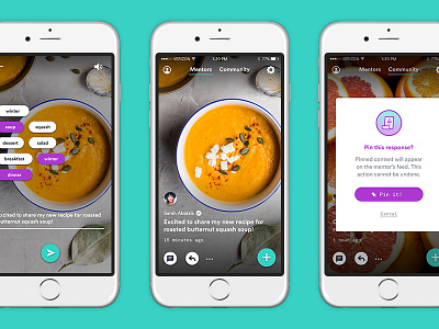 An Inspiration Platform feed food ios media social ui ux