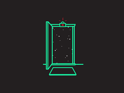 Portal door illustration portal space stars vector