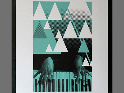 Jazzhands small jazz personal project piano screenprint