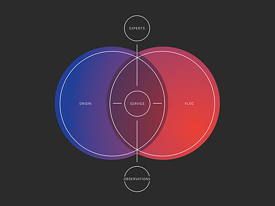 Atto: Diagram I circles diagram gradient infographic service design