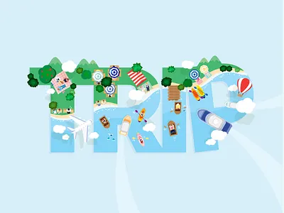 Trip_800-600 illustration text travel trip